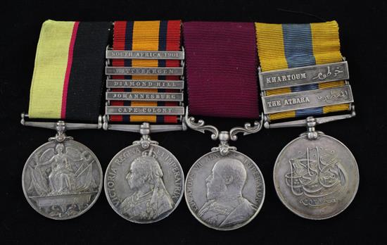 A Victorian/Edward VI African Service group of four to Sergent D.McKenzie Cameron Highlanders,